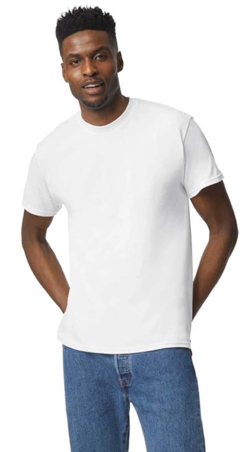 Custom Gildan 50/50 T-Shirt Black/Gray/White – She's Sew and Sew