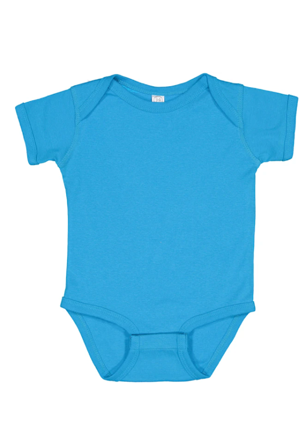 Custom Infant Baby Rib Bodysuit Onsie Blue/Purple