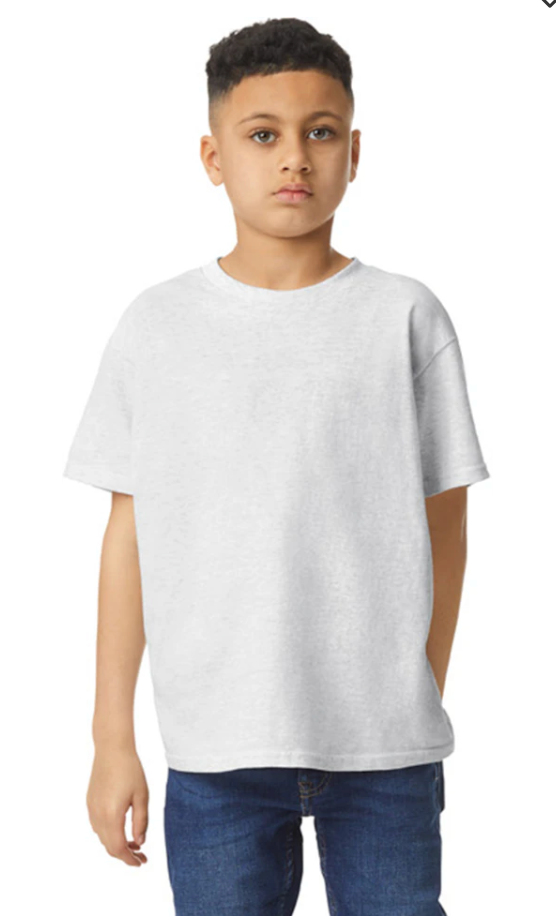 Custom Youth Heavy Cotton™ T-Shirt - Black/Grey/White