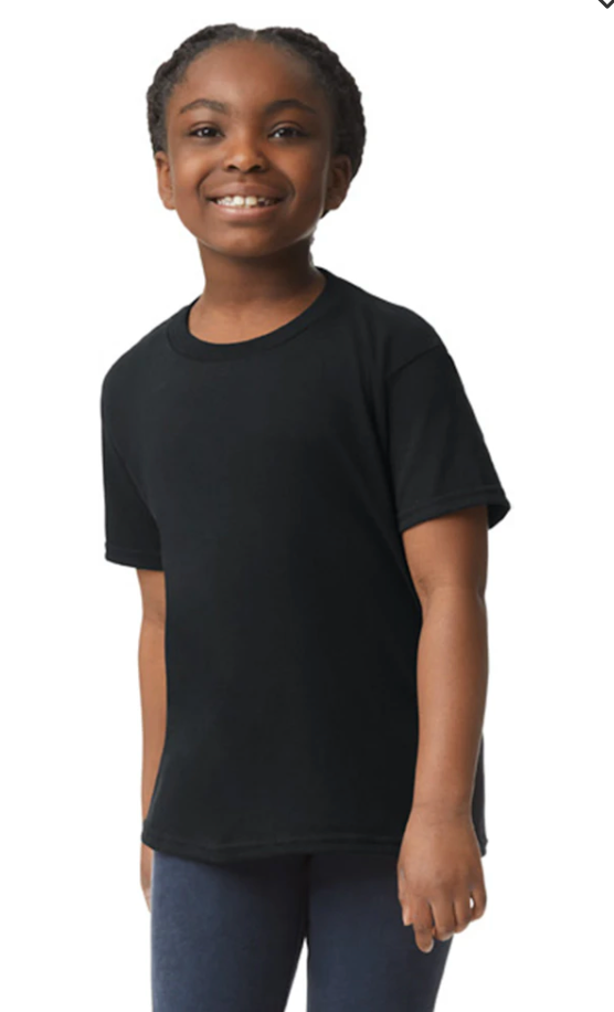 Custom Youth Heavy Cotton™ T-Shirt - Black/Grey/White