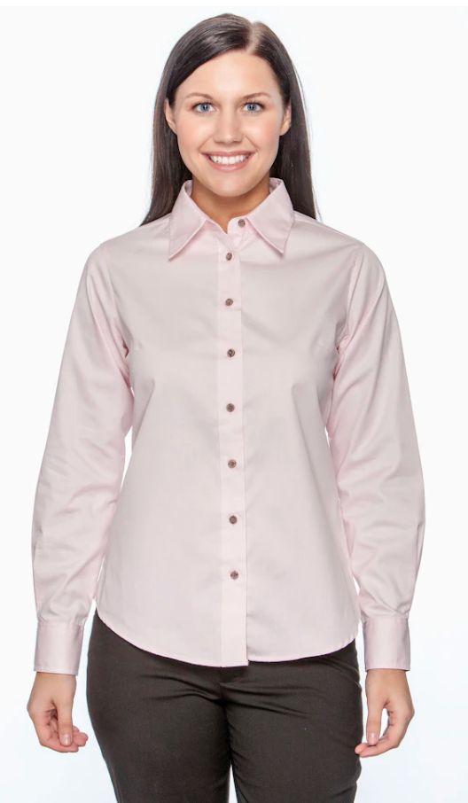 Women's Easy Blend™ Long-Sleeve Twill Shirt with Stain-Release