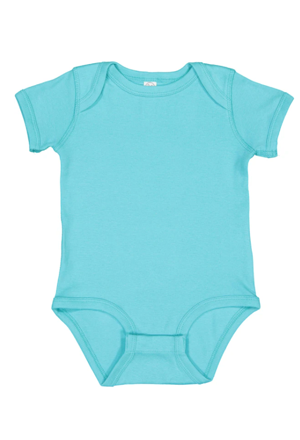 Custom Infant Baby Rib Bodysuit Onsie Blue/Purple