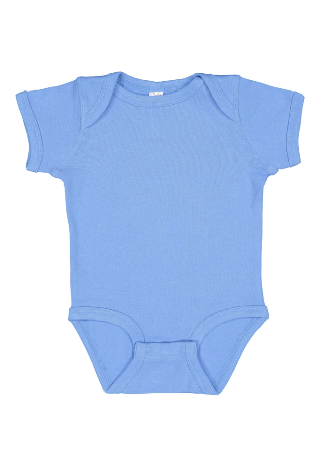 Custom Infant Baby Rib Bodysuit Onsie Blue/Purple