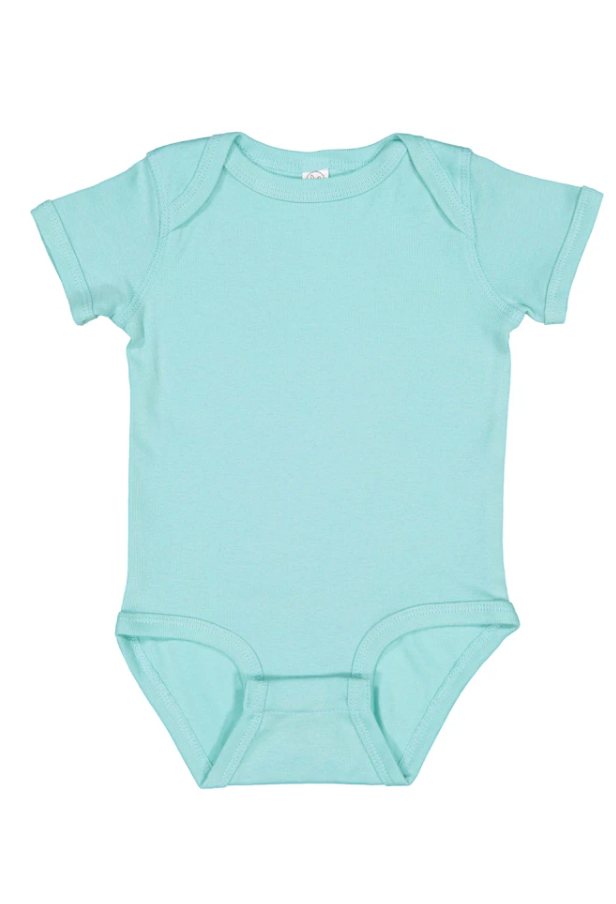 Custom Infant Baby Rib Bodysuit Onsie Blue/Purple