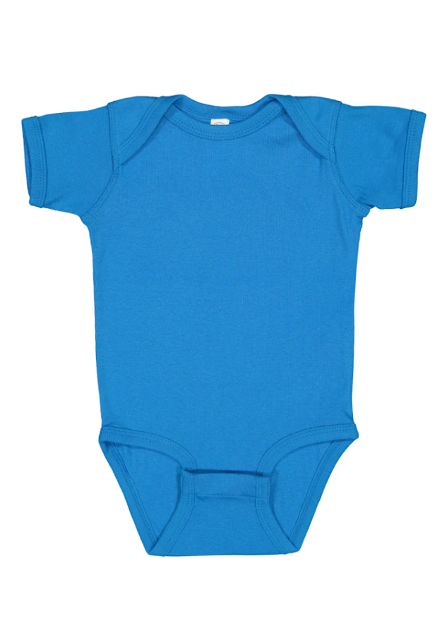 Custom Infant Baby Rib Bodysuit Onsie Blue/Purple