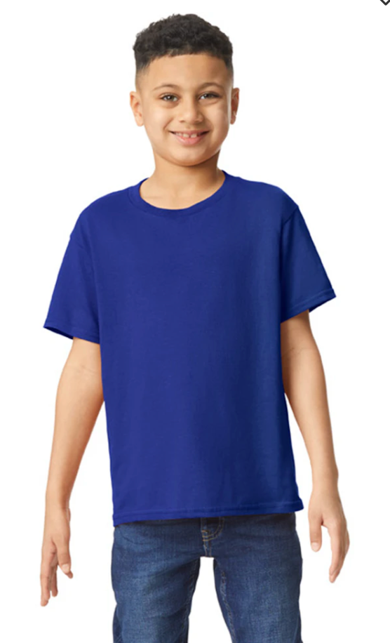 Custom Youth Heavy Cotton™ T-Shirt - Blue/Purple