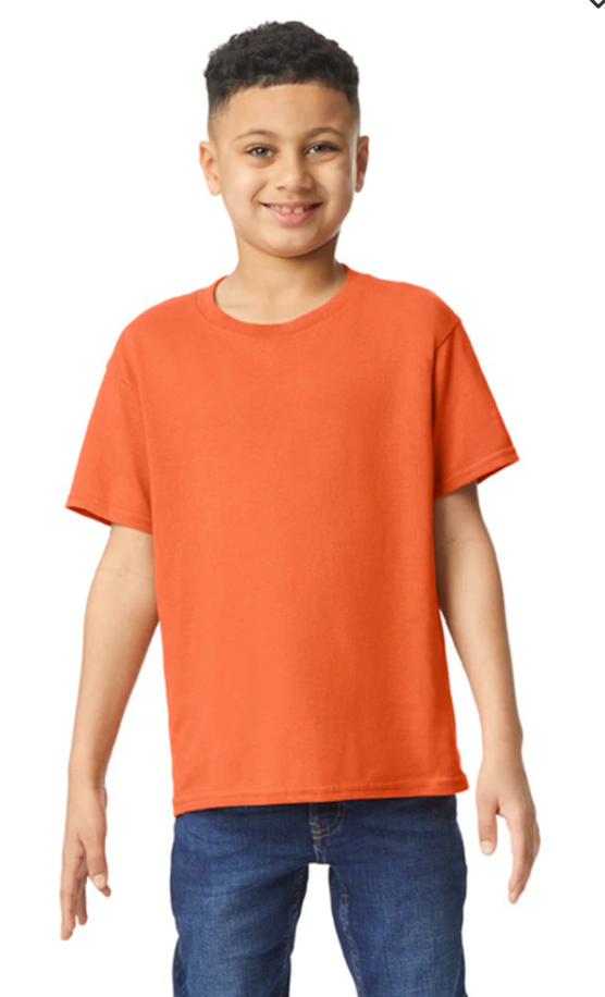 Custom Youth Heavy Cotton™ T-Shirt - Yellow/Orange/Brown