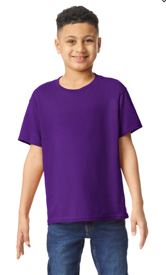 Custom Youth Heavy Cotton™ T-Shirt - Blue/Purple