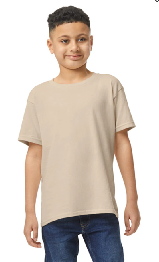 Custom Youth Heavy Cotton™ T-Shirt - Yellow/Orange/Brown