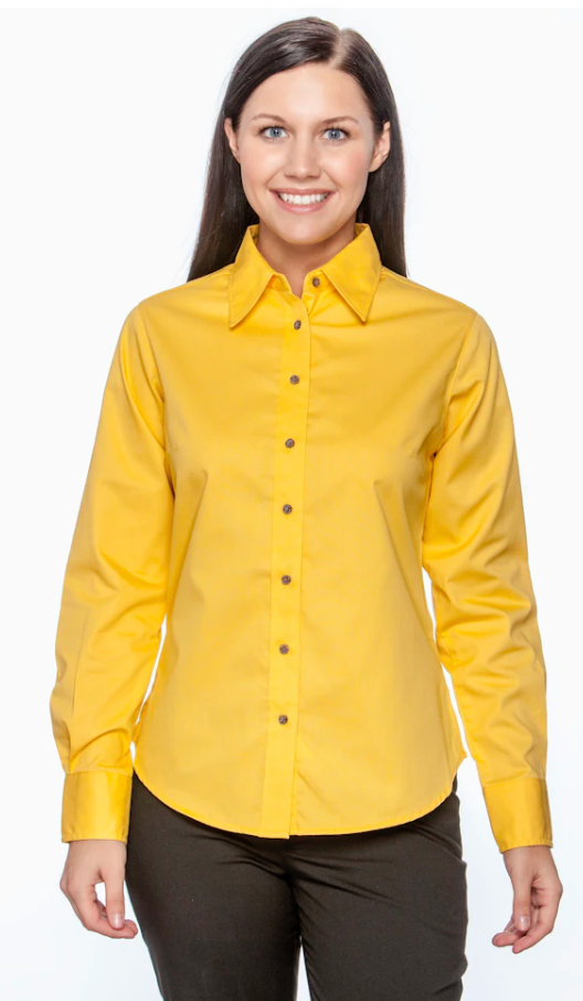 Women's Easy Blend™ Long-Sleeve Twill Shirt with Stain-Release