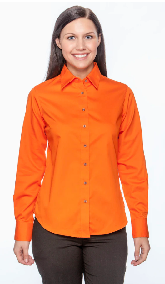 Women's Easy Blend™ Long-Sleeve Twill Shirt with Stain-Release