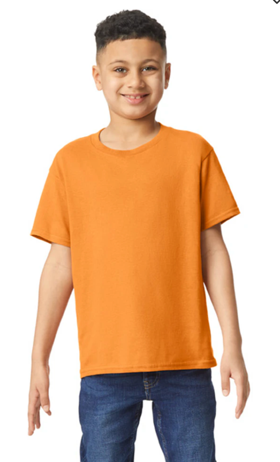 Custom Youth Heavy Cotton™ T-Shirt - Yellow/Orange/Brown