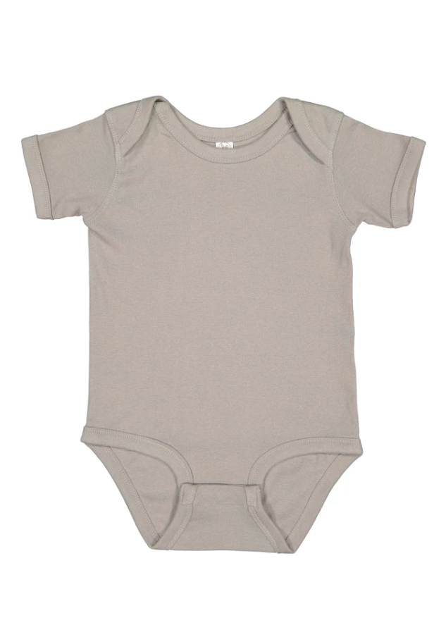 Custom Infant Baby Rib Bodysuit Onsie White/Gray/Black