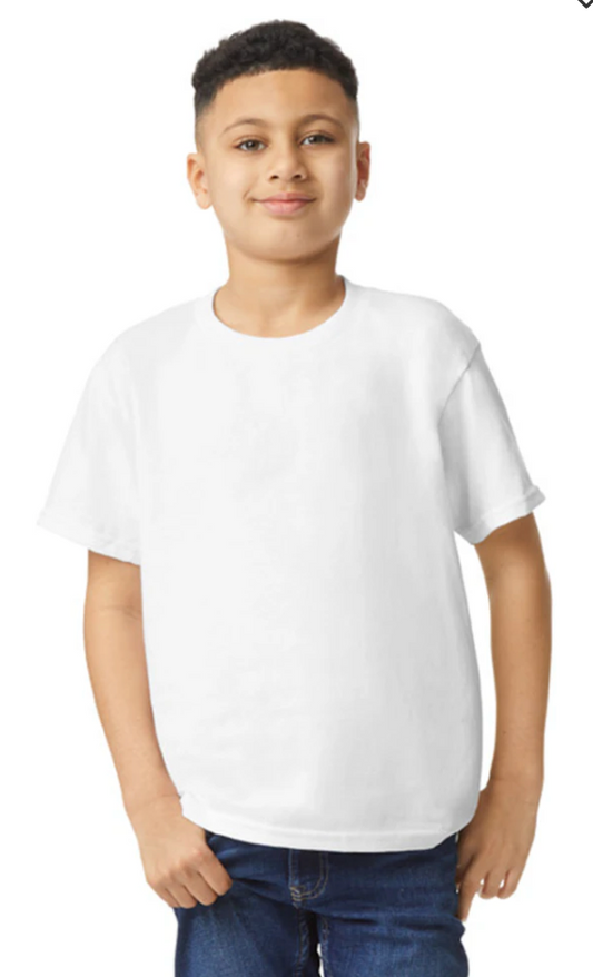 Custom Youth Heavy Cotton™ T-Shirt - Black/Grey/White