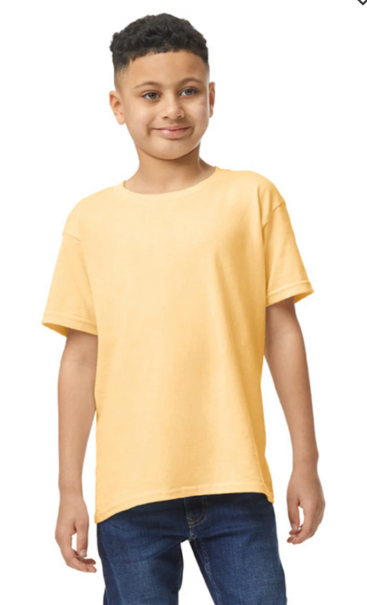 Custom Youth Heavy Cotton™ T-Shirt - Yellow/Orange/Brown